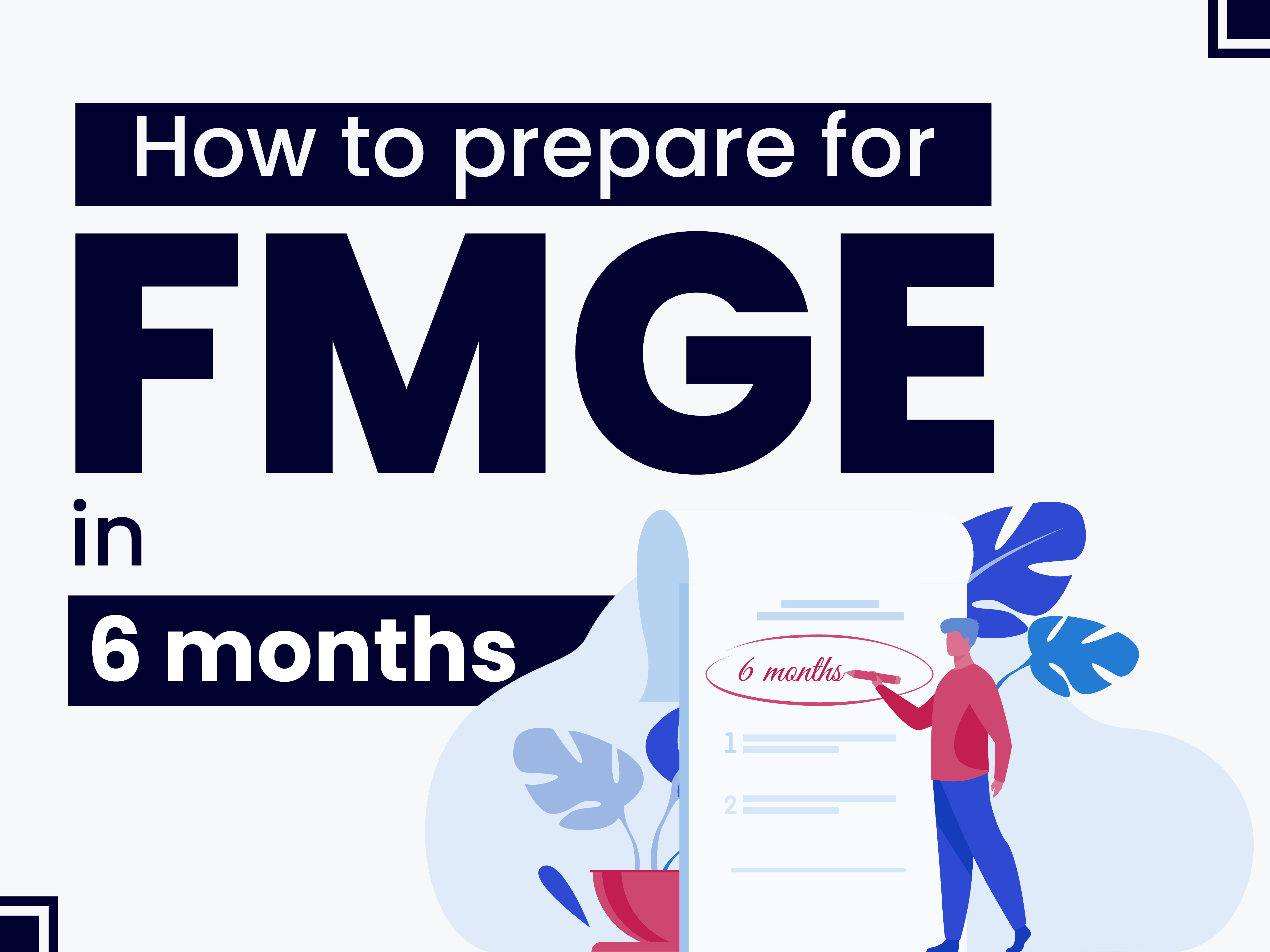 How to prepare for FMGE in 6 months