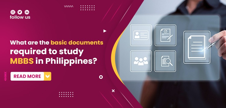 What are the basic documents required to study MBBS in Philippines?