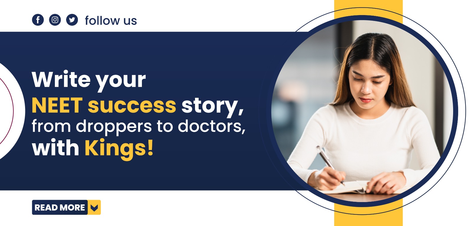 Write your NEET success story, from droppers to doctors, with Kings!